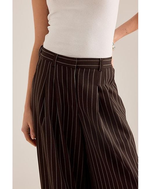 Maeve Multicolor The Avery Pleated Trousers By Pinstripe Edition