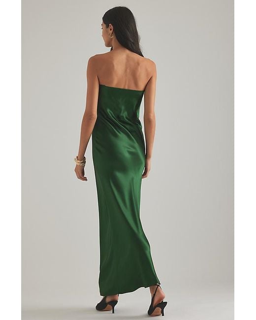 anthropologie long green dress Anthropologie Eva Franco Vegan Cut Out Midi Dress Size 4 Green – Finds For  You main image 0