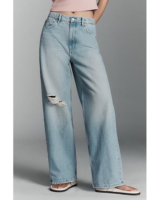 GOOD AMERICAN Blue Good Standard High-Rise Baggy Jeans