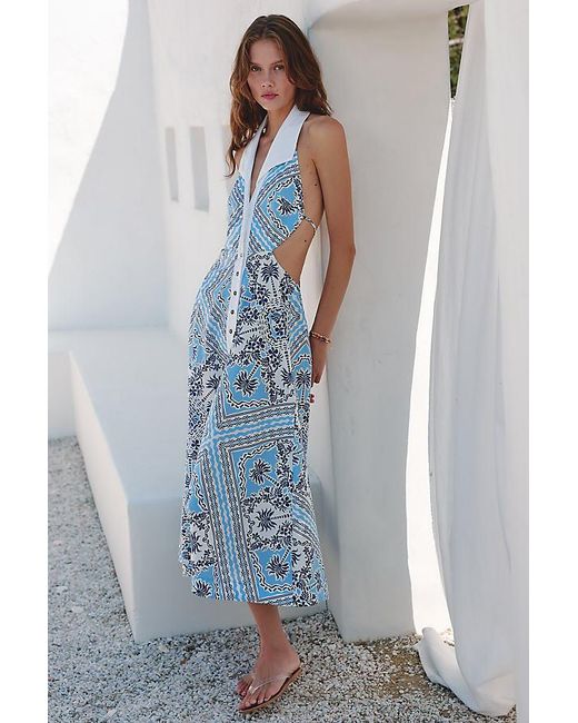Celandine Blue Dickey Shirt Dress