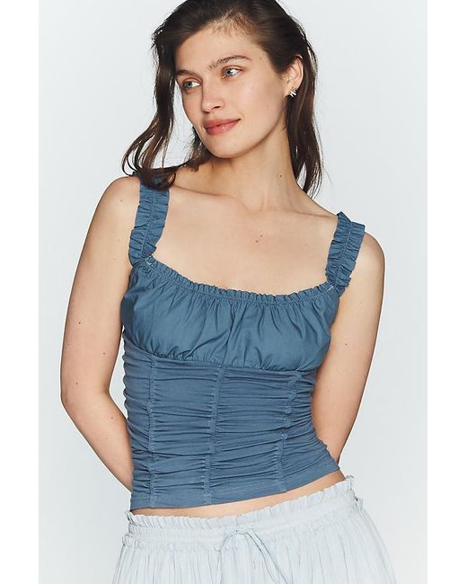 Maeve Blue Cassis Ruched Cami