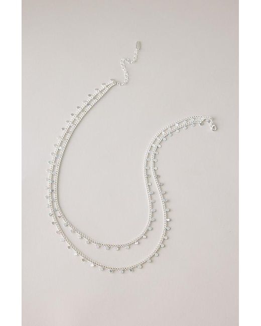 By Anthropologie Natural Ibiza Disc Multi-Layer Necklace