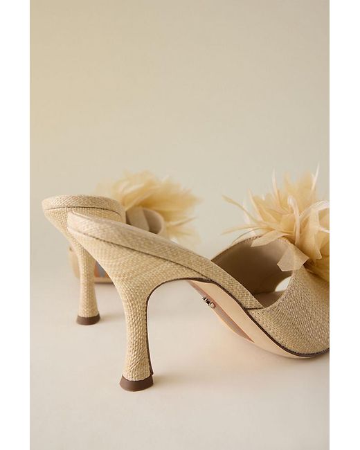 Sam Edelman Natural Jace Embellished Mule Heels