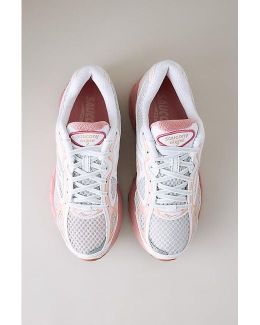 Saucony Pink Progrid Guide 7 Trainers