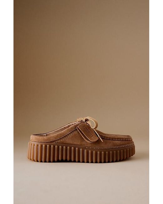 Clarks Brown Torhill Mules
