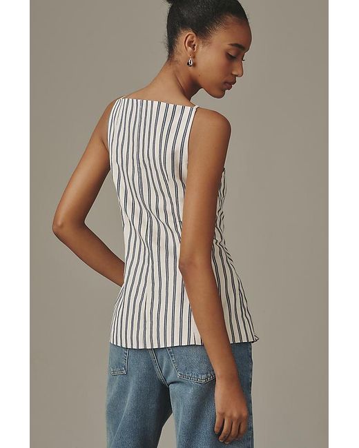 Maeve Multicolor Buttondown Tank Top