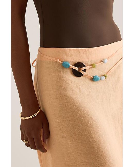 Jets by Jessika Allen Natural Linen Maxi Skirt