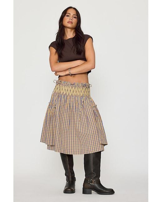 Damson Madder Brown Lilo Mini Swing Dress