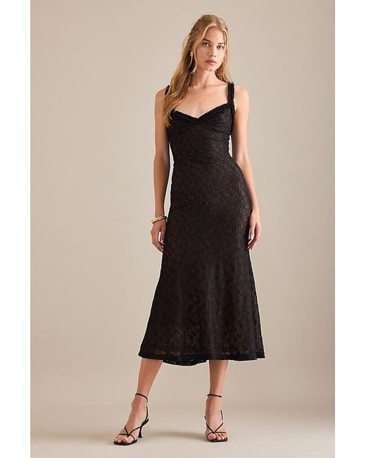 Bardot Alegra Lace Midi Dress in Black | Lyst UK Bardot Alegra Lace Midi Dress in Black | Lyst UK