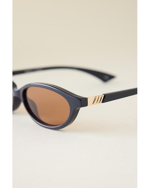 Le Specs Natural Duskfall Oval Sunglasses