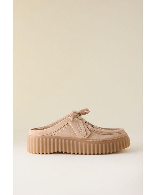 Clarks Natural Clarks Torhill Nubuck Mules