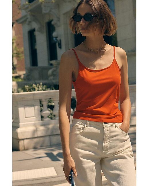 By Anthropologie Red Surrey '90S Strappy Scoop Tank Top