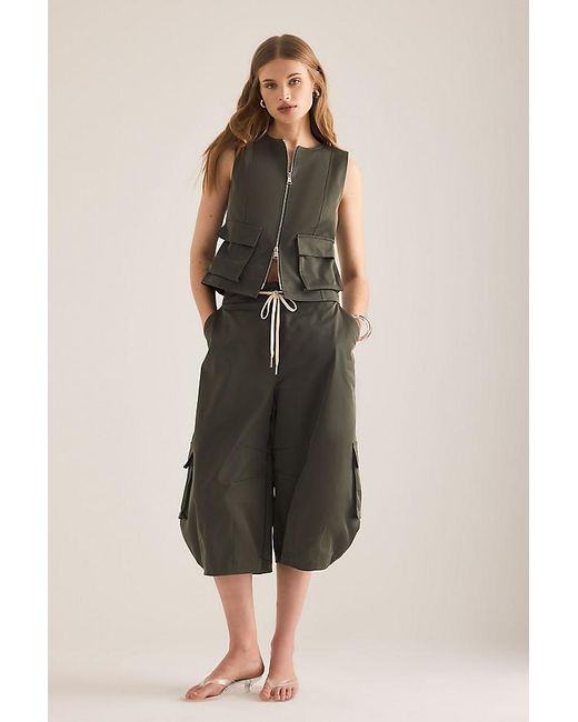 ALIGNE Green Rita Zip-Front Utility Vest