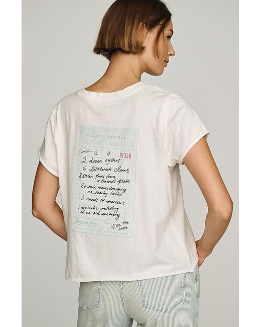 Maeve White The Caitlin Boxy T-Shirt By