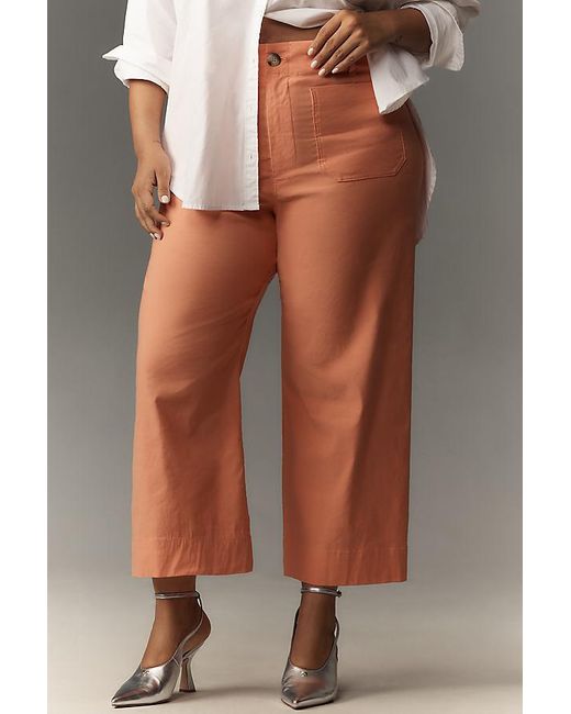 Maeve Multicolor The Colette Cropped Wide-Leg Trousers By