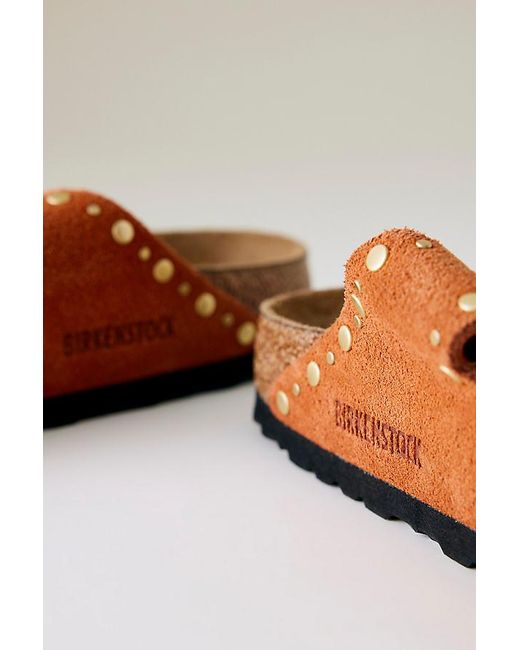 Birkenstock Brown Arizona Studded Sandals