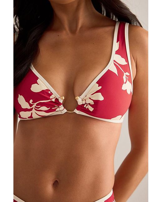 Seafolly Red Ring-Front Bikini Top
