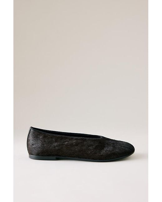 Vagabond Black Vagabond Aleya Hair-On Leather Ballet Flats