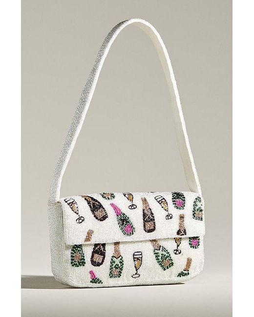 Maeve White The Fiona Beaded Bag By : Party Edition