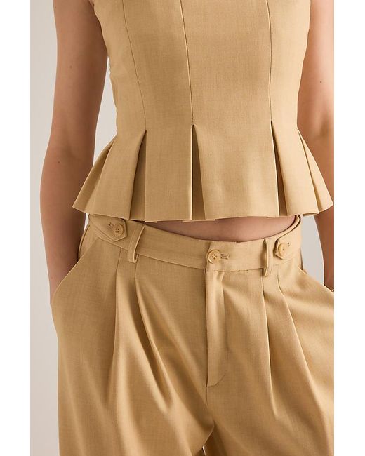 Gestuz Natural Stacy Wide-Leg Trousers
