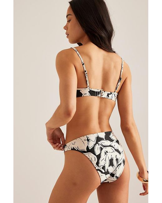 Peony Black Solstice Bikini Top