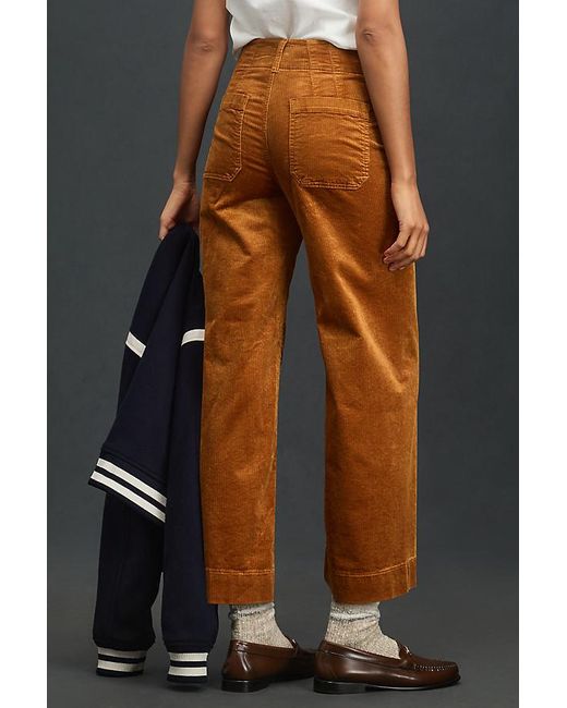 Maeve Black The Colette Cropped Wide-Leg Trousers By Corduroy Edition