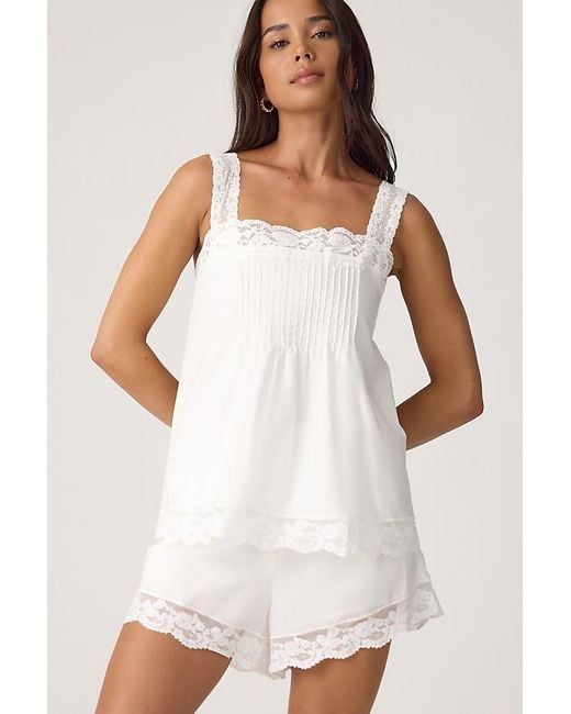 Faithfull The Brand White Cristina Cotton Babydoll Top