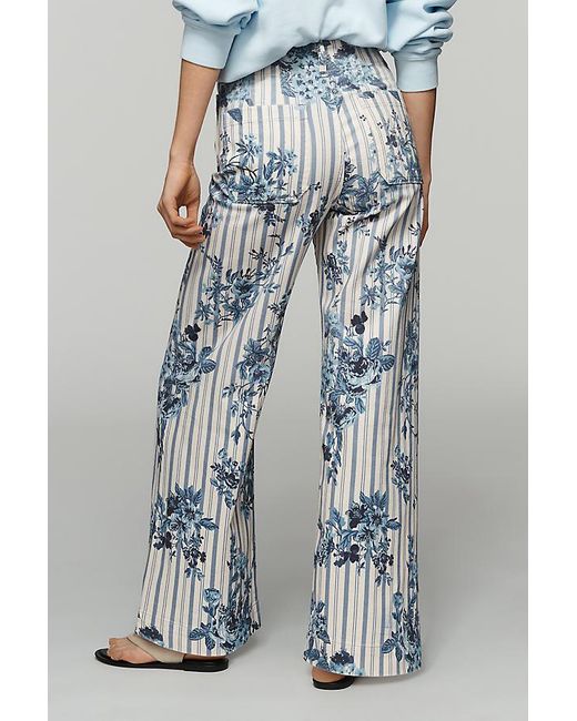 Maeve Gray The Colette High-Rise Wide-Leg Jeans By