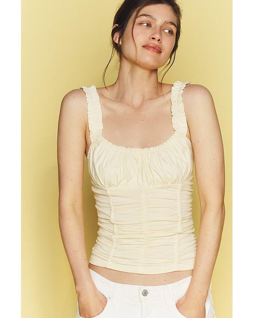 Maeve Yellow Cassis Ruched Cami