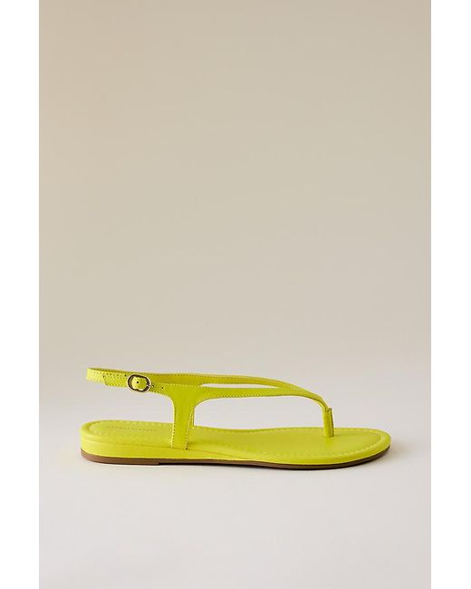 By Anthropologie Yellow Microwedge Thong Sandals
