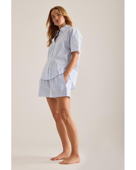 Calvin Klein Blue Poplin Boxer Shorts