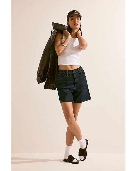 Levi's Black Remember Together High-Rise Baggy Denim Shorts