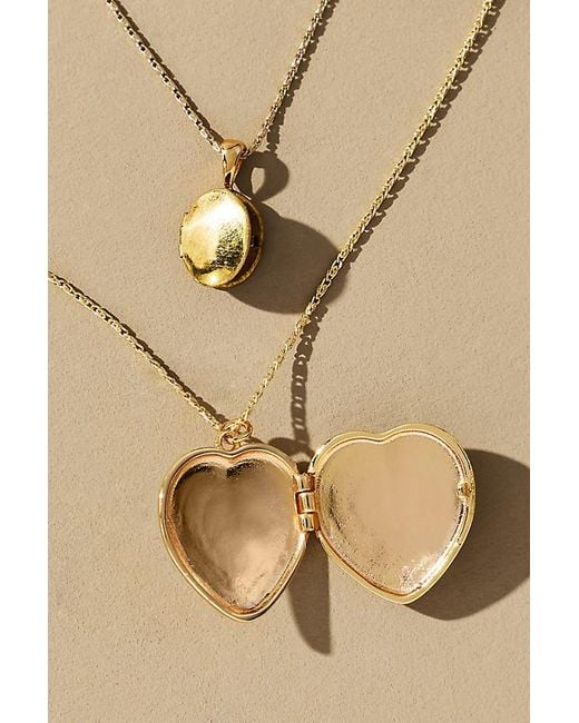 By Anthropologie Natural Layered Heart Charm Necklace