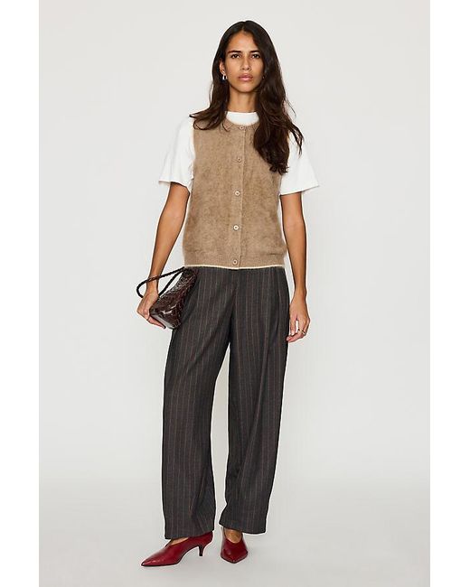 By Anthropologie Multicolor Stripe Tailored Barrel Trousers