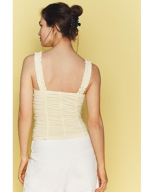 Maeve Yellow Cassis Ruched Cami
