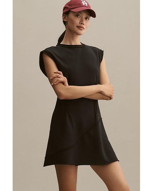 Daily Practice by Anthropologie Black Pintuck Mini Dress