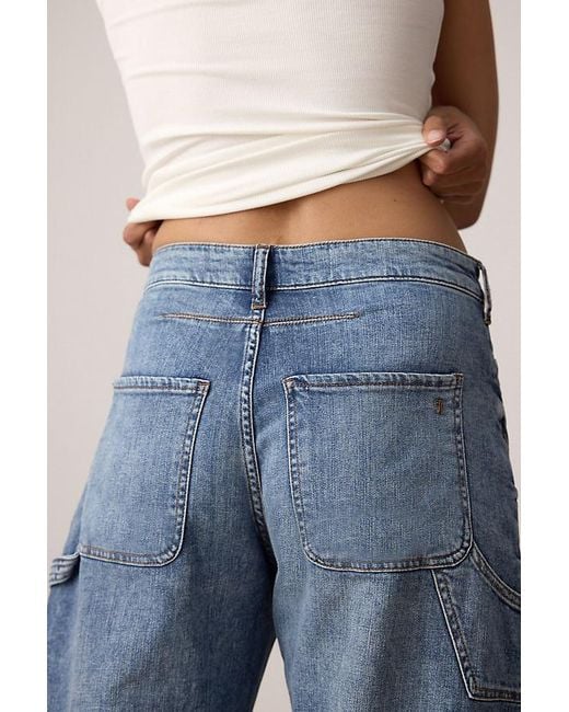 Pilcro Blue The Kayden High-Rise Barrel Jeans By