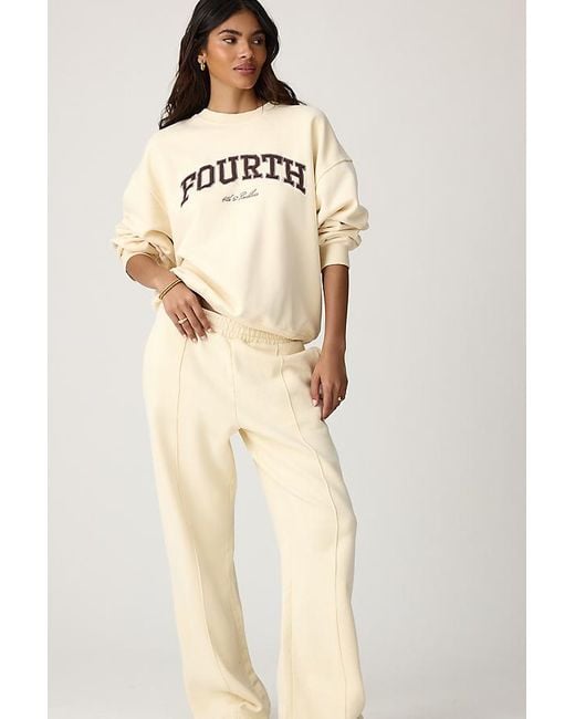4th & Reckless Natural Fergie Pintuck Wide-Leg Joggers