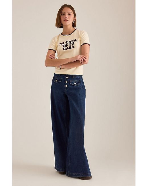 By Anthropologie Blue Slogan Baby T-Shirt