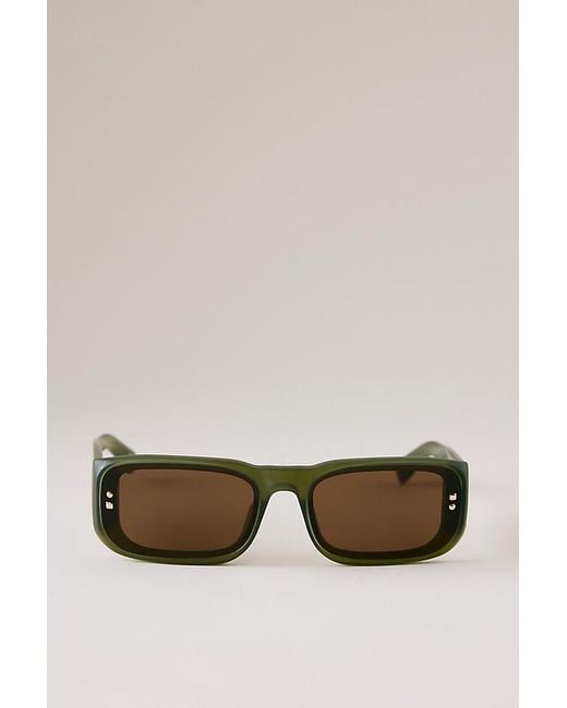 Jacquemus Green Jac195 Rectangle Sunglasses