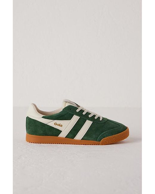 Gola Green For Anthropologie Elan Suede Trainers