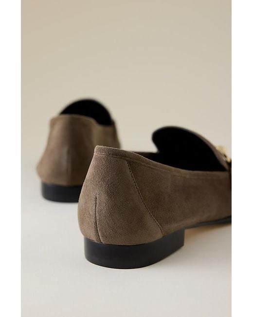 Maeve Natural Slim Leather Loafers