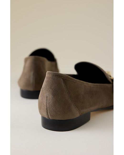 Maeve Natural Slim Leather Loafers
