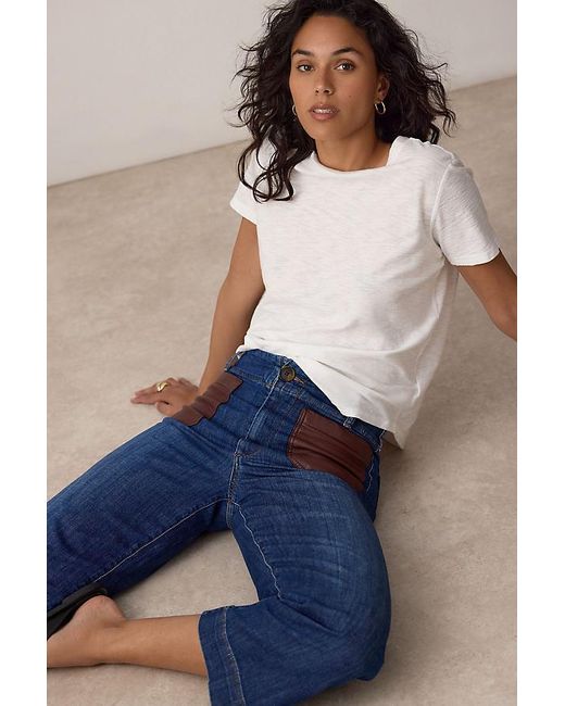 Maeve Gray The Colette Crop High-Rise Jeans By