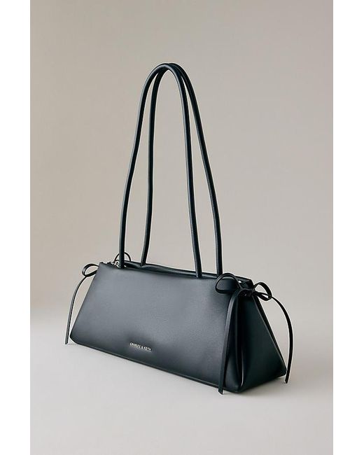 Charles & Keith Black Hazel Bow Shoulder Bag