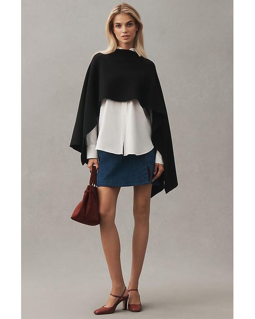 Mare Mare Blue Knit Poncho