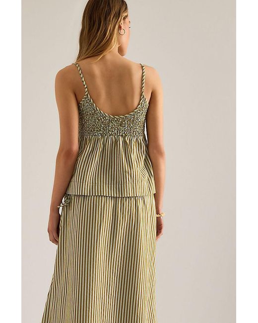 Damson Madder Green Dina Stripe Cami Top