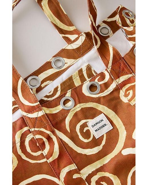 Damson Madder Brown Canvas Eyelet Tote Bag