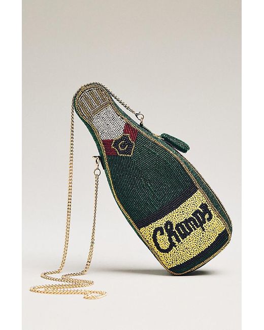 By Anthropologie Multicolor Beaded Icon Crossbody Bag