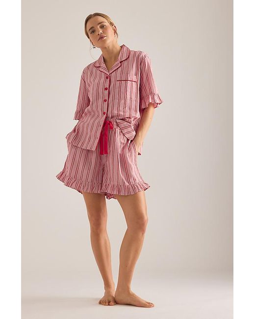 TBCo Pink Stripe Short Pyjama Set